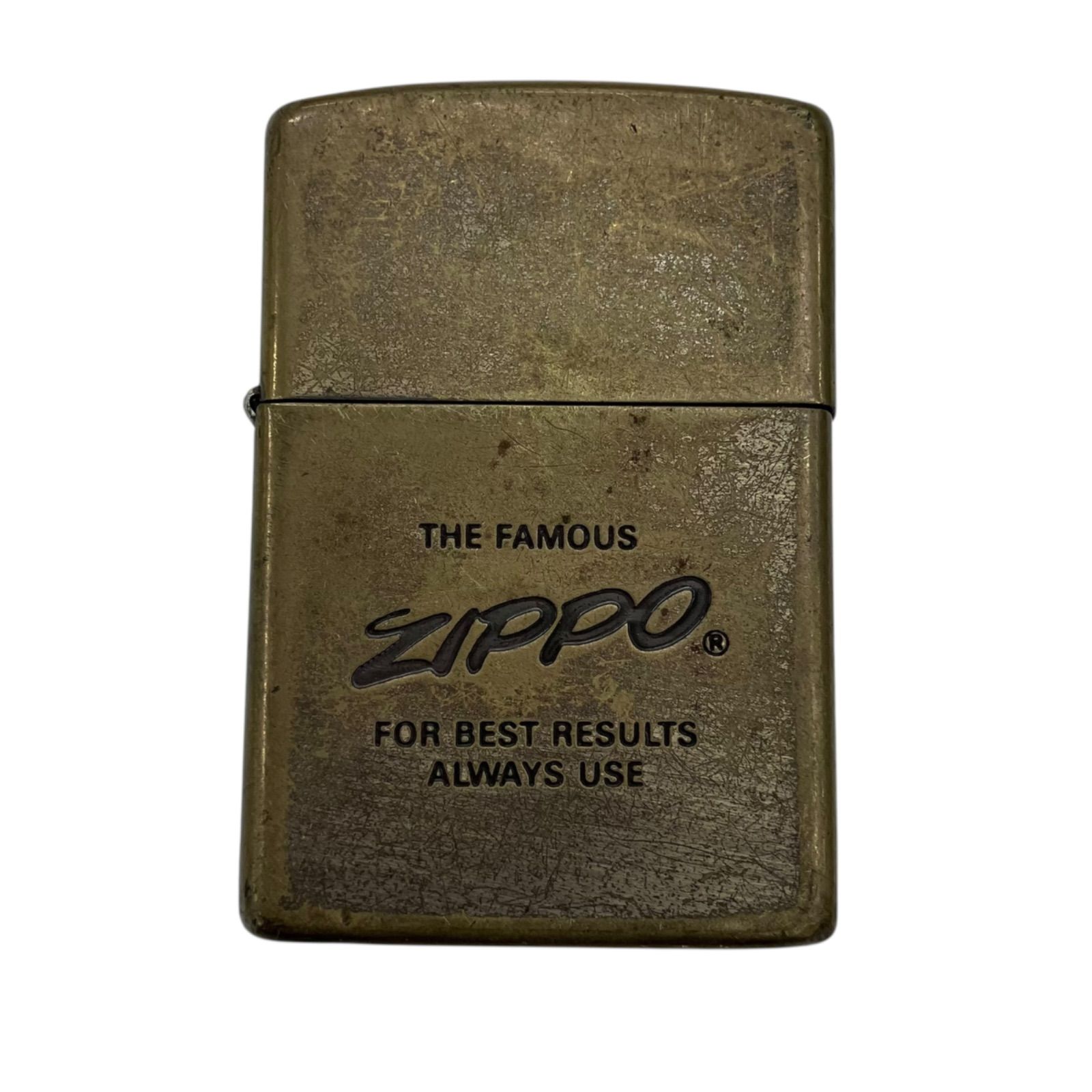 170590 ZIPPO ジッポー 真鍮 ヴィンテージ THE FAMOUS FOR BEST RESULTS ALWAYS USE 1989年製