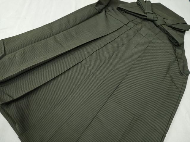 平和屋着物●男性 馬乗り袴 縞 正絹 CAAW7904yc