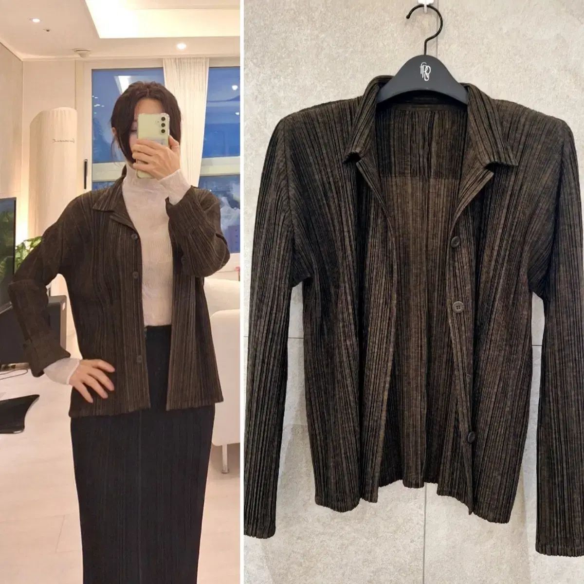 PLEATS PLEASE(プリーツプリーズ) ショートカーディガン ジャケット 
