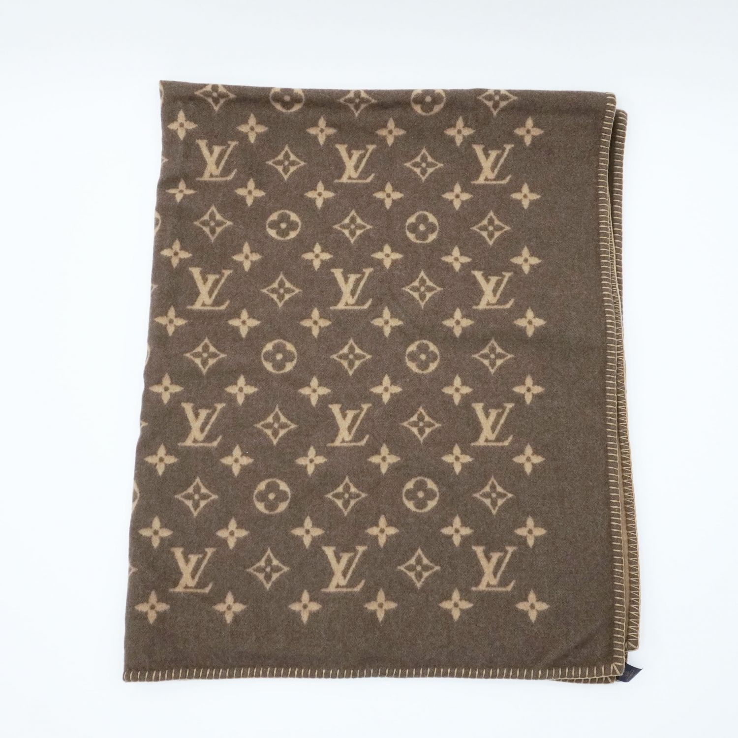 LOUIS VUITTON モノグラム毛布 ブラウン LOUIS VUITTON モノグラム毛布 ブラウン