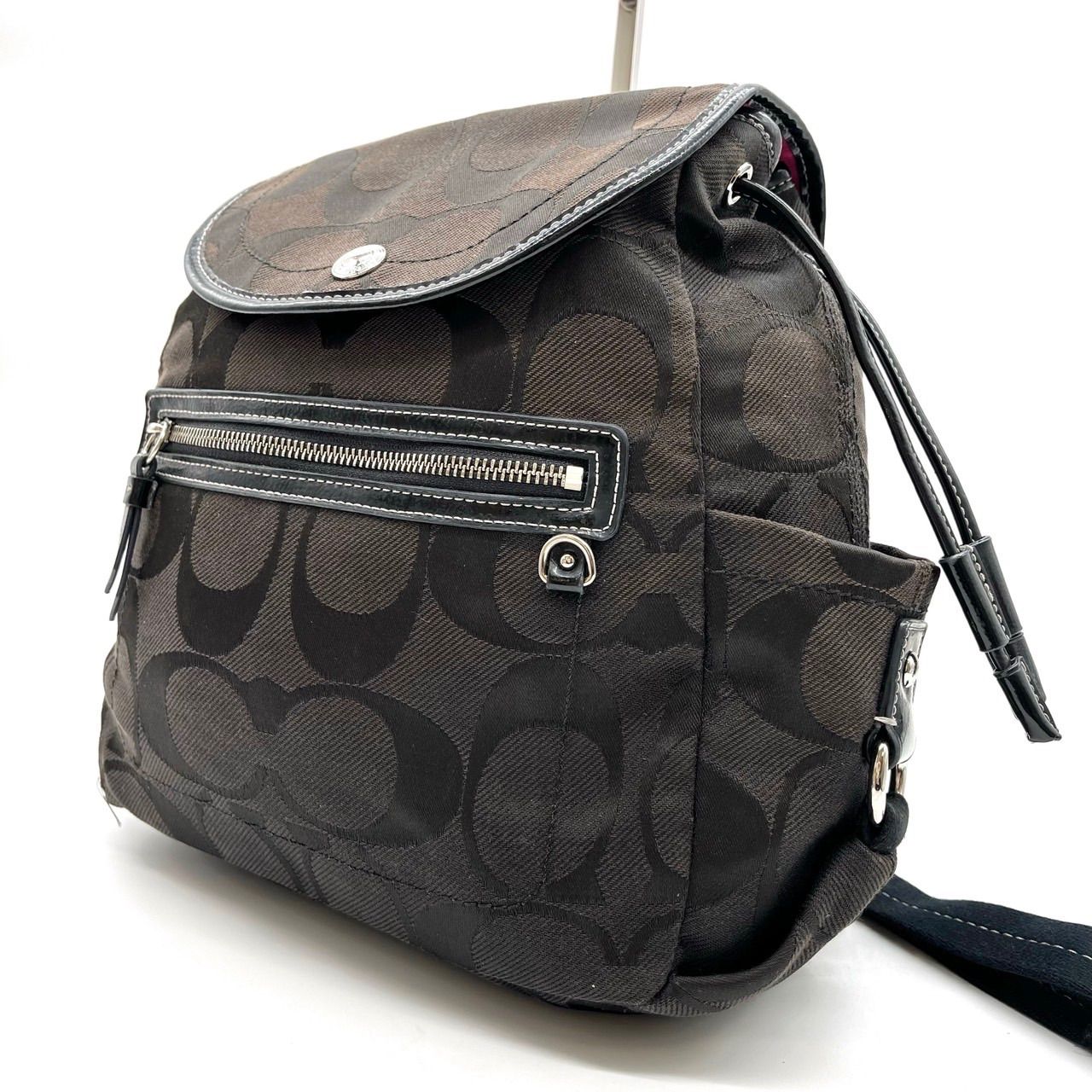 良品】 COACH コーチ リュック バックパック シグネチャー キャンバス 