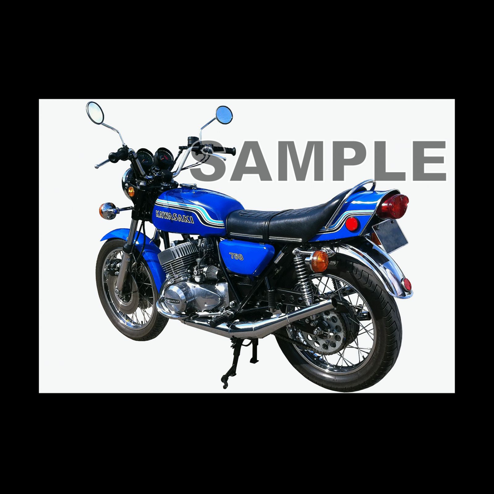 カワサキ（KAWASAKI）750SSマッハIV (H2) フォトポスターA4