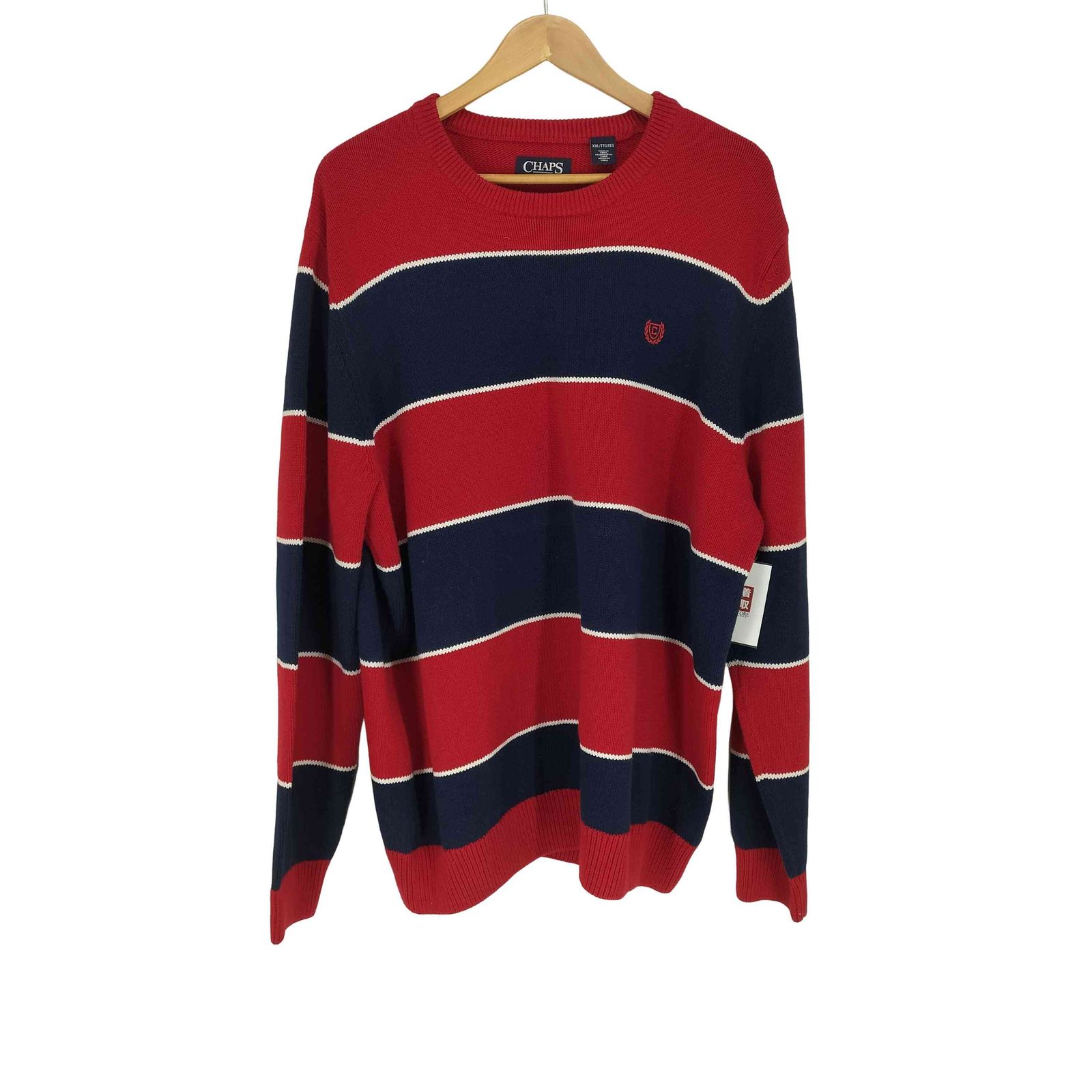 チャップス CHAPS ボーダー柄クルーネックニット メンズ  XXL