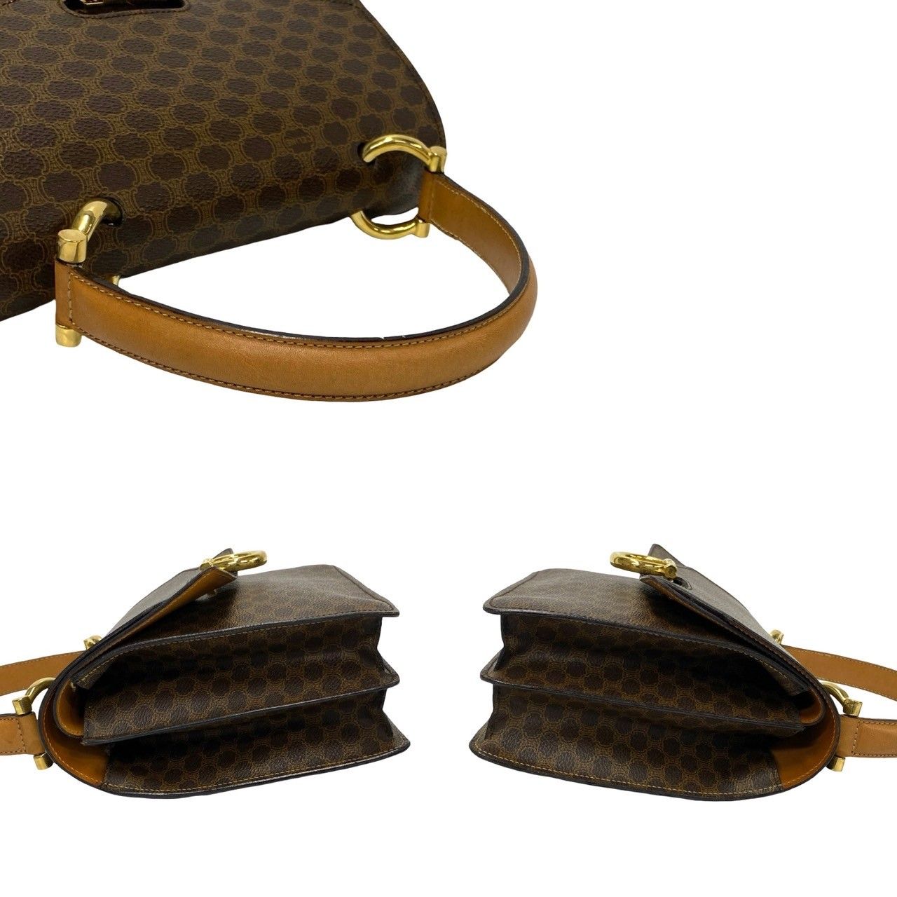 極 美品 CELINE セリーヌ ヴィンテージ マカダム ブラゾン 柄 極 美品 CELINE セリーヌ ヴィンテージ マカダム ブラゾン 柄