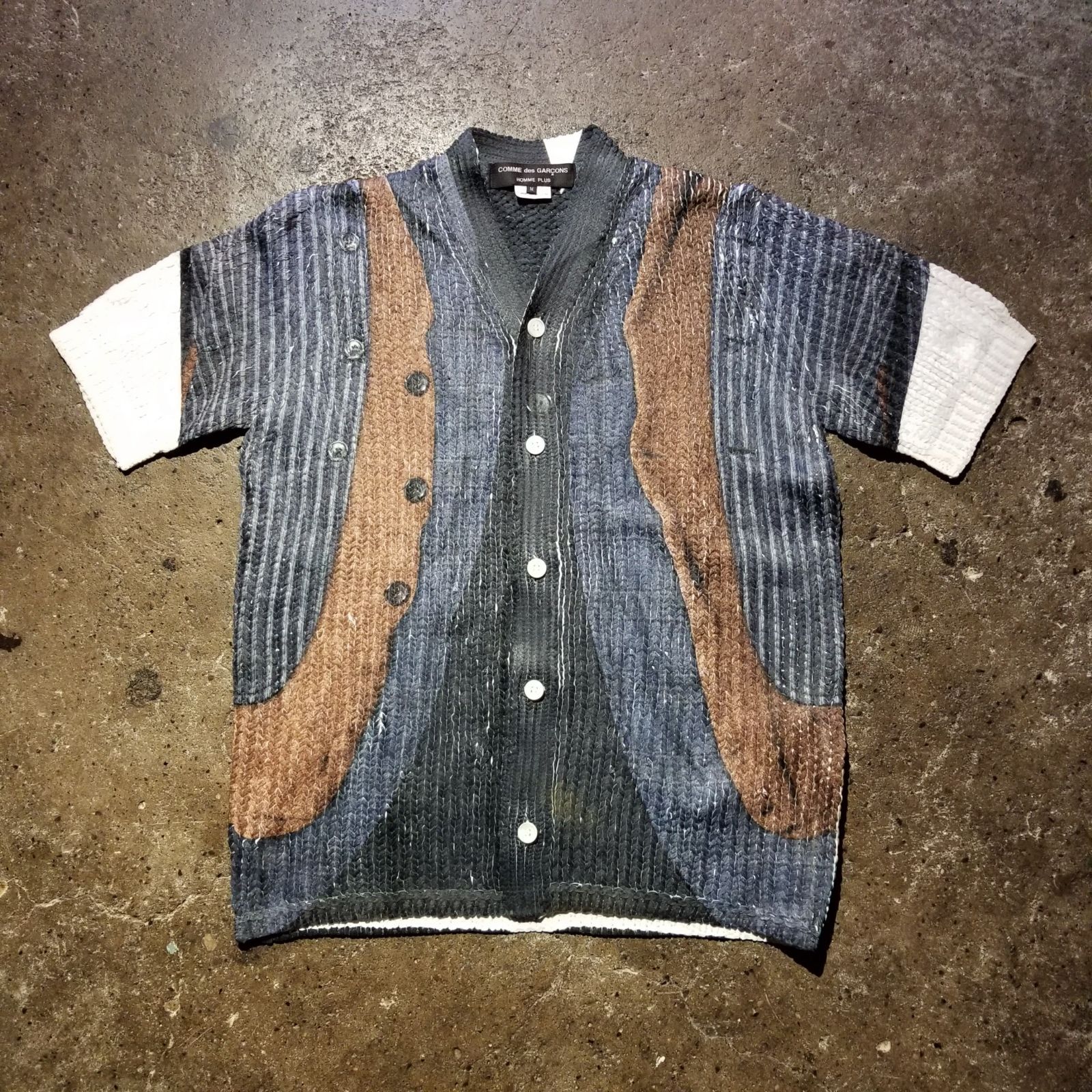 COMME des GARCONS HOMME PLUS 24ss トロンプルイユ 半袖ニット 