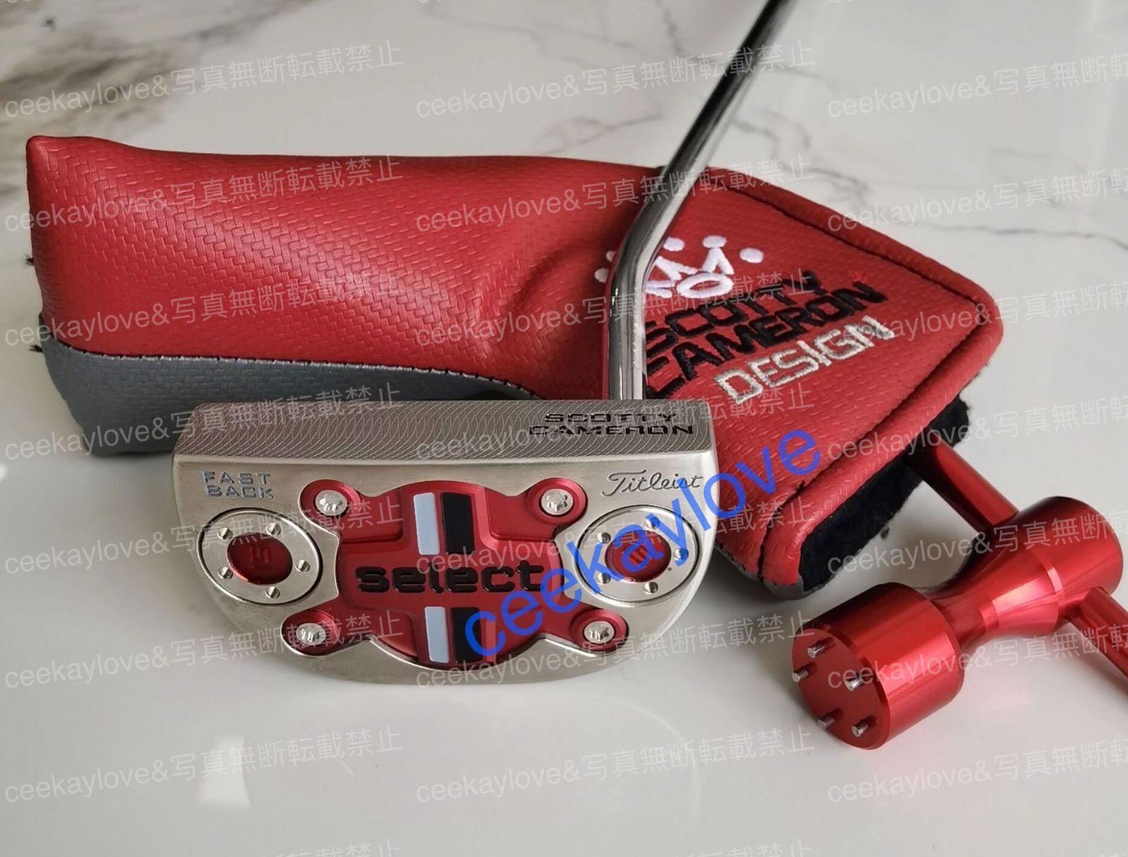 35インチ　タイトリスト スコッティ キャメロン　ゴルフパター　セレクト ファストバック ゴルフクラブ 美品 レンチ・ヘッドカバー付 2014型