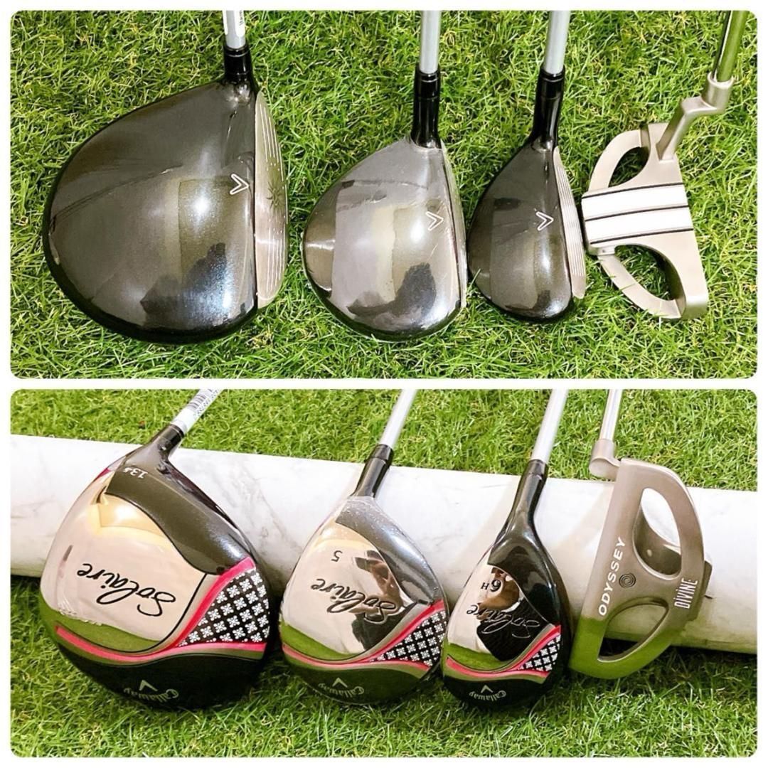 【綺麗】キャロウェイ ソレイユ レディース ゴルフセット 8本 キャディバッグ Callaway キャロウェイ レディース クラブセット Solaire