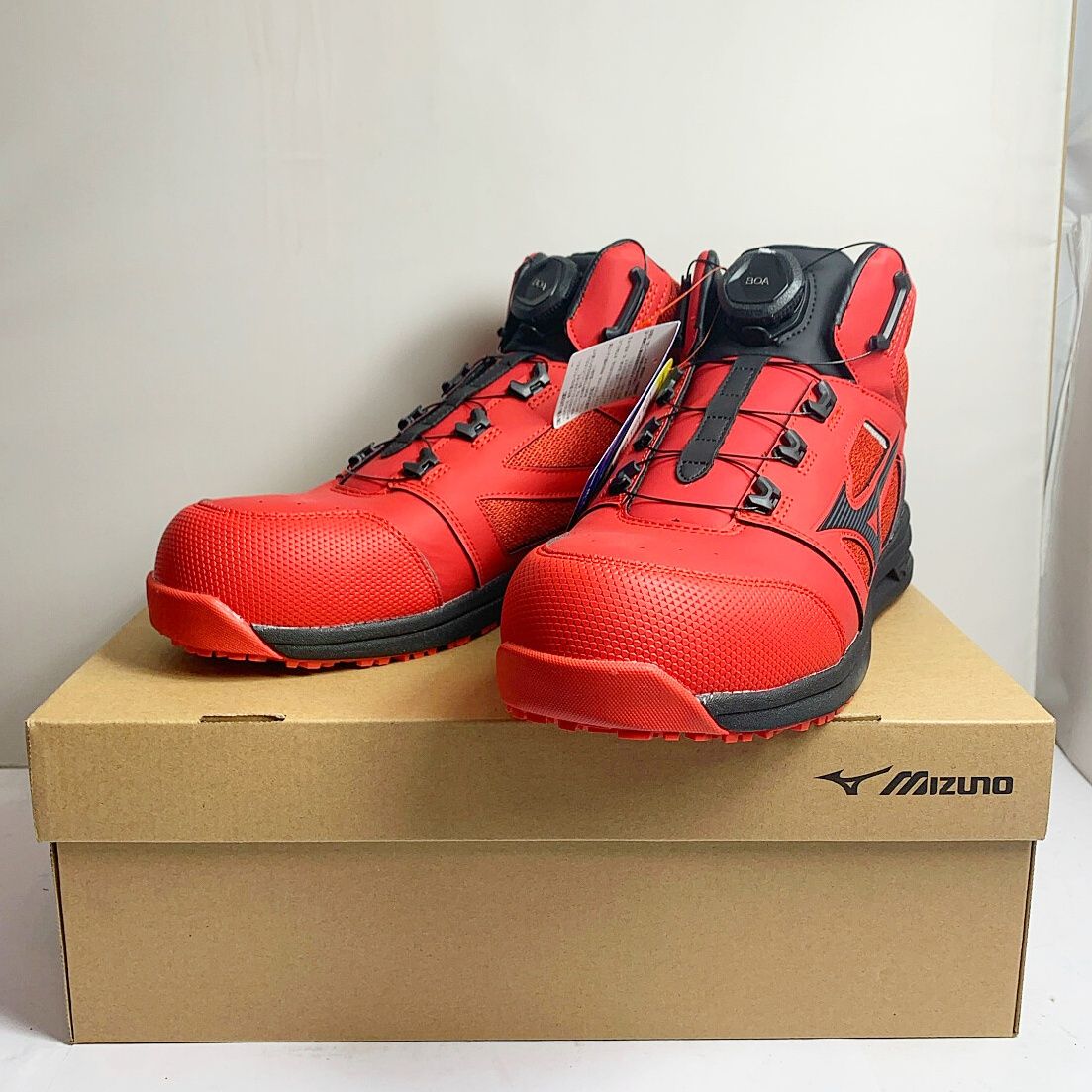 MIZUNO ミズノ 安全靴　オールマイティLSⅡ73Ｍ　BOA 28.0EEE プロスニーカー F1GA220362 レッド