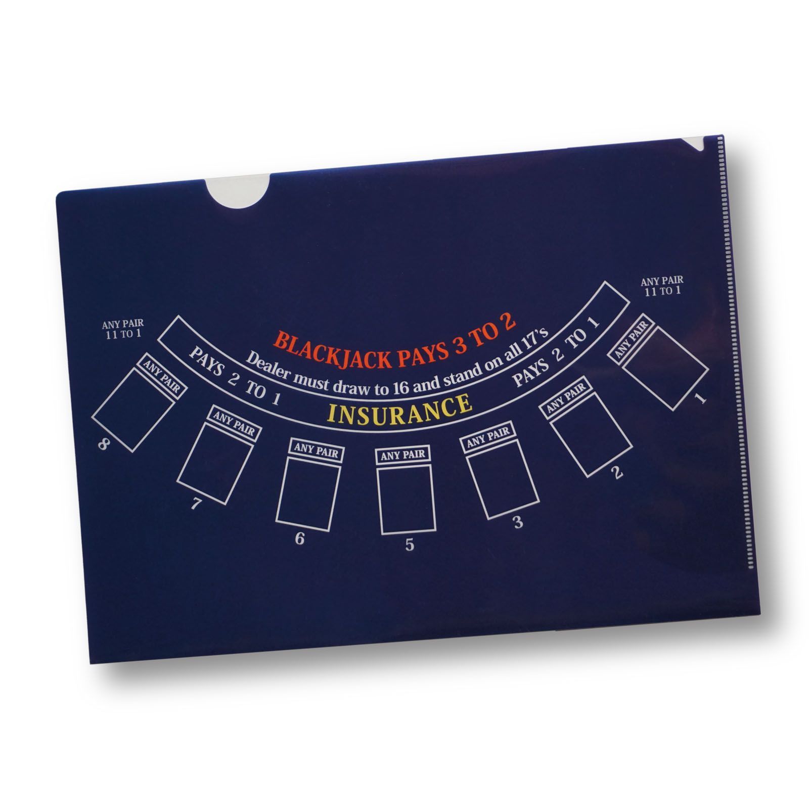 デザインクリアファイル カジノ テーブルレイアウトシリーズ ブラックジャック 10枚 - メルカリ