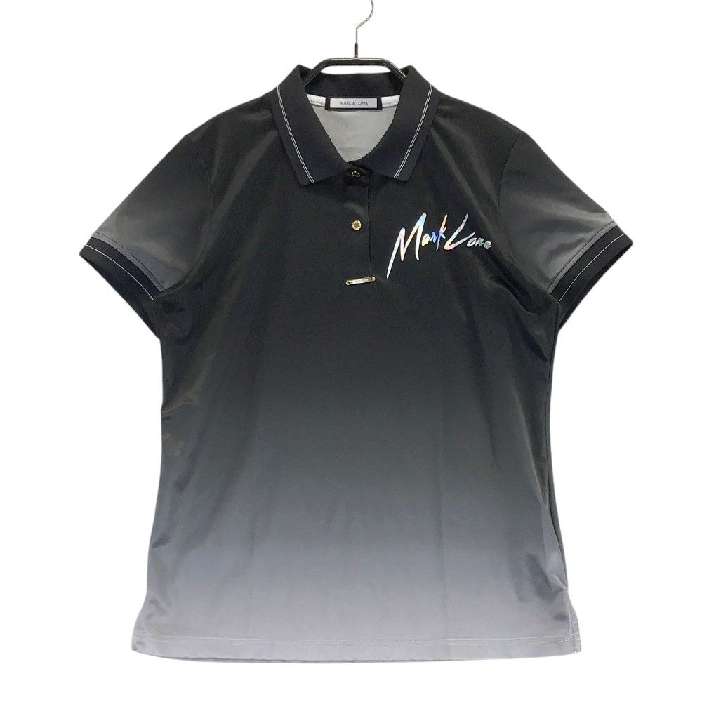 MARK&LONA マークアンドロナ　レディース　半袖ポロシャツ38 サイズ：38 MARK&LONA マークアンドロナ 半袖ポロシャツ ブラック系