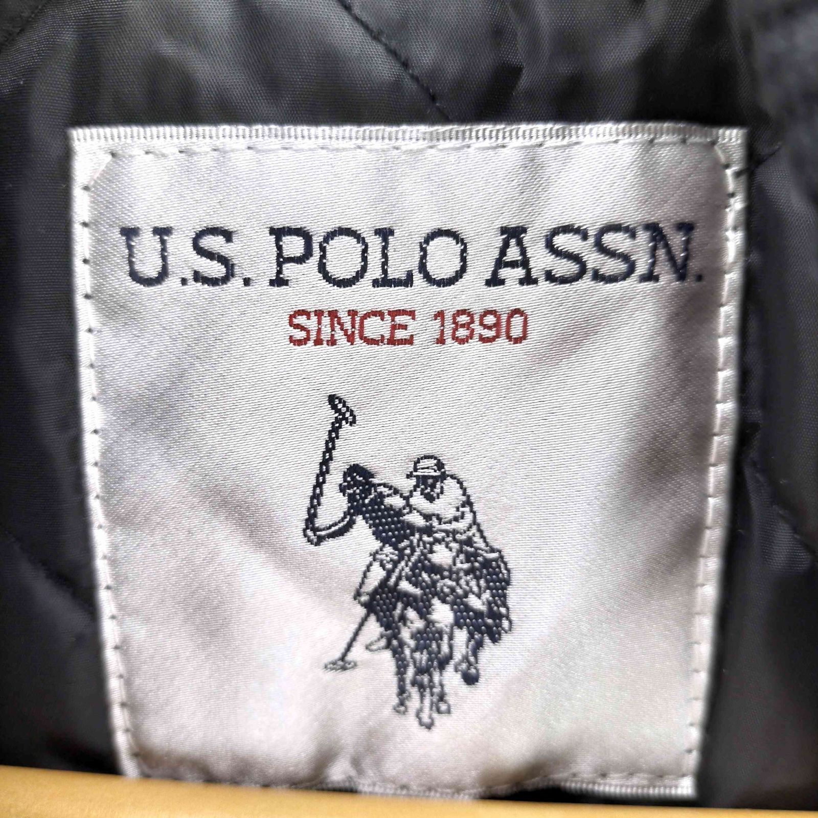 ユーエスポロアッスン U.S.POLO ASSN ワッペン刺繍ロゴ 袖レザー ユーエスポロアッスン U.S.POLO ASSN ワッペン刺繍ロゴ 袖レザー