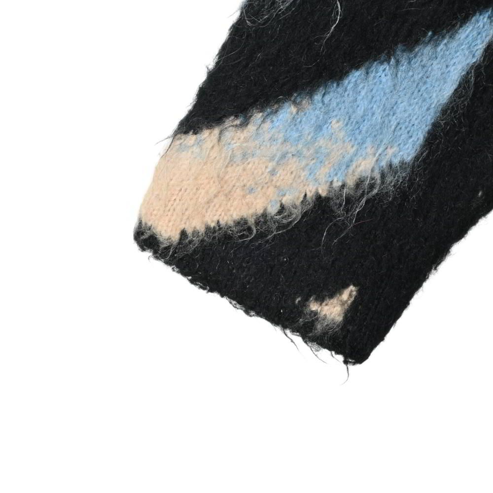 OFF-WHITE DIAG BRUSHED モヘア混 ニット - メルカリ