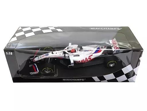 ミニカー　1/18 URALKALI HAAS F1 TEAM VF-21 BAHRAIN GP 2021 IONOS #9(ホワイト×レッド×ブルー) [110210109] 中古】ミニカー 1/18 URALKALI HAAS F1 TEAM VF-21 BAHRAIN GP