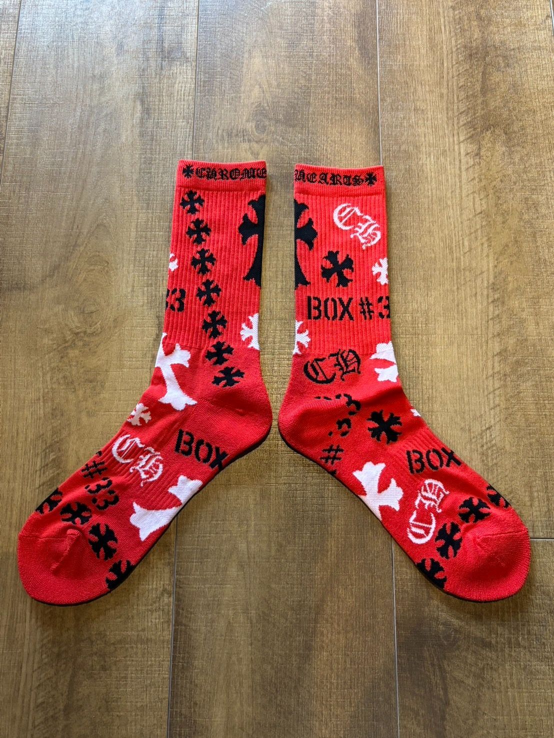 【新品】Chrome Hearts ステンシル ソックス 靴下 赤 S 楽天市場】CHROME HEARTSSTENCIL Socks / Redクロムハーツ