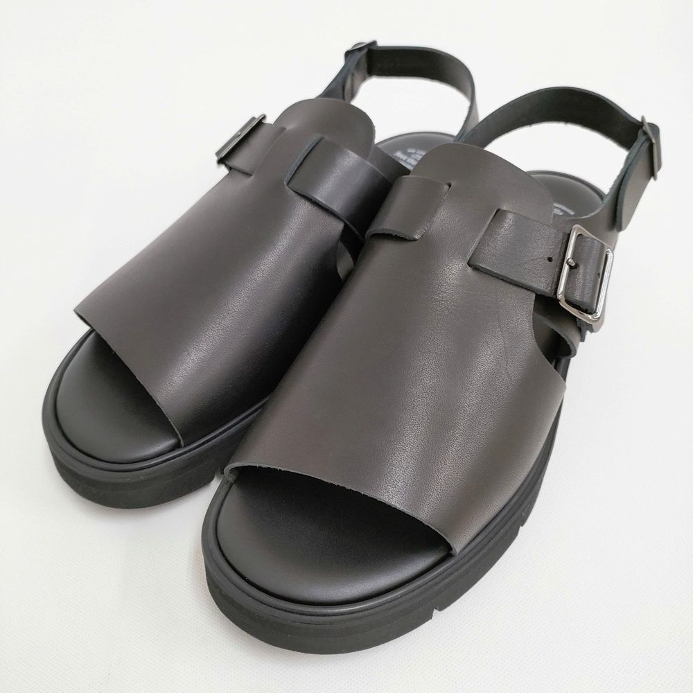 foot the coacher OPEN TOE SANDALS GLOXI CUT MEDIUM SOLE 8 定価41800円 サンダル ブラック メンズ フットザコーチャー 5-0415S♪