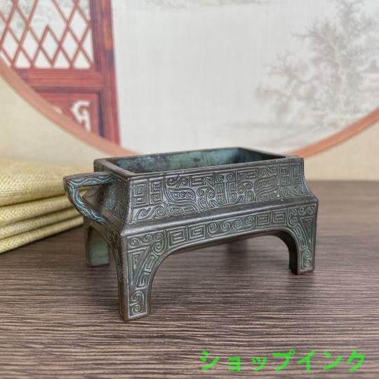 銅細工 白菜香炉 香挿 香炉 茶道 装飾品 工芸品 美術品 置物 銅細工 香炉 茶香炉 仏道具 工芸品 美術品 置物