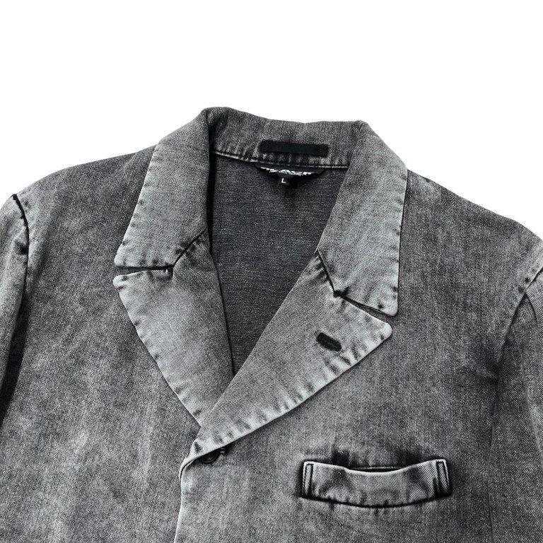 BLACK COMME des GARCONS 20SS ケミカルウォッシュブラックデニム4