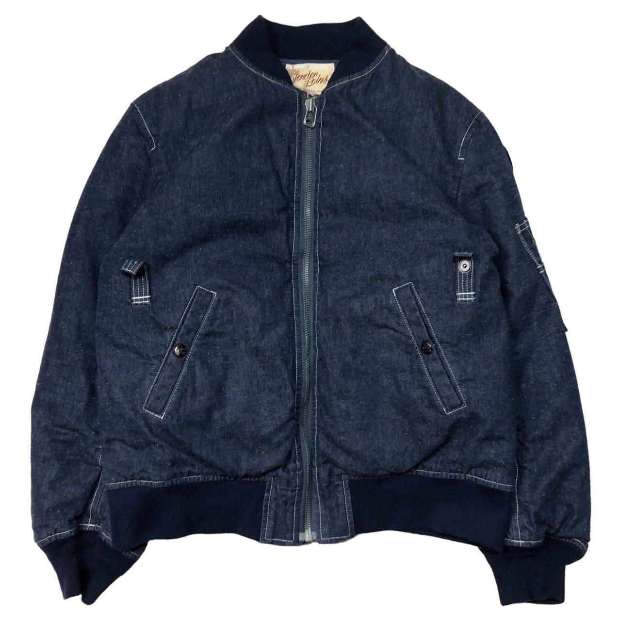 TENDERLOIN(テンダーロイン) 16A/W デニム MA-1 ダウン ジャケット (MA-1 DENIM) SIZE XS インディゴ -  メルカリ