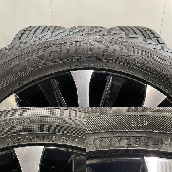 新品 YK iG52C 225/55R19 スタッドレス【トヨタ 40アルファード エグゼクティブラウンジ 純正ホイール 19インチ 7J5HPCD120+40】　(MTB761) クレジットカード QRコード決済可能 新品 YK iG52C 225/55R19 スタッドレス【トヨタ 40アルファード