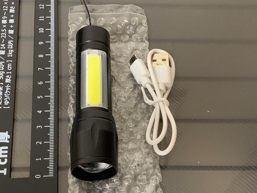 懐中電灯 USB 充電 ミニ ハンディ ライト アウトドア 通勤 通学 災害