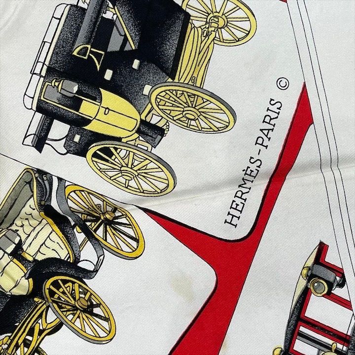 美品 HERMES エルメス カレ 90 大判 スカーフ ストール SILK