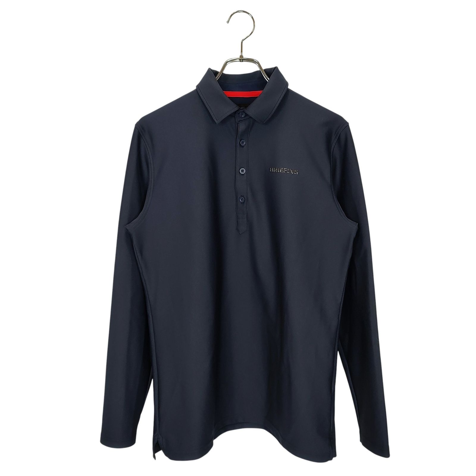 BRIEFING GOLF ブリーフィングゴルフ 21AW BASIC LS SHIRTS 長袖 ポロシャツ BRG213M21 M ネイビー メンズ