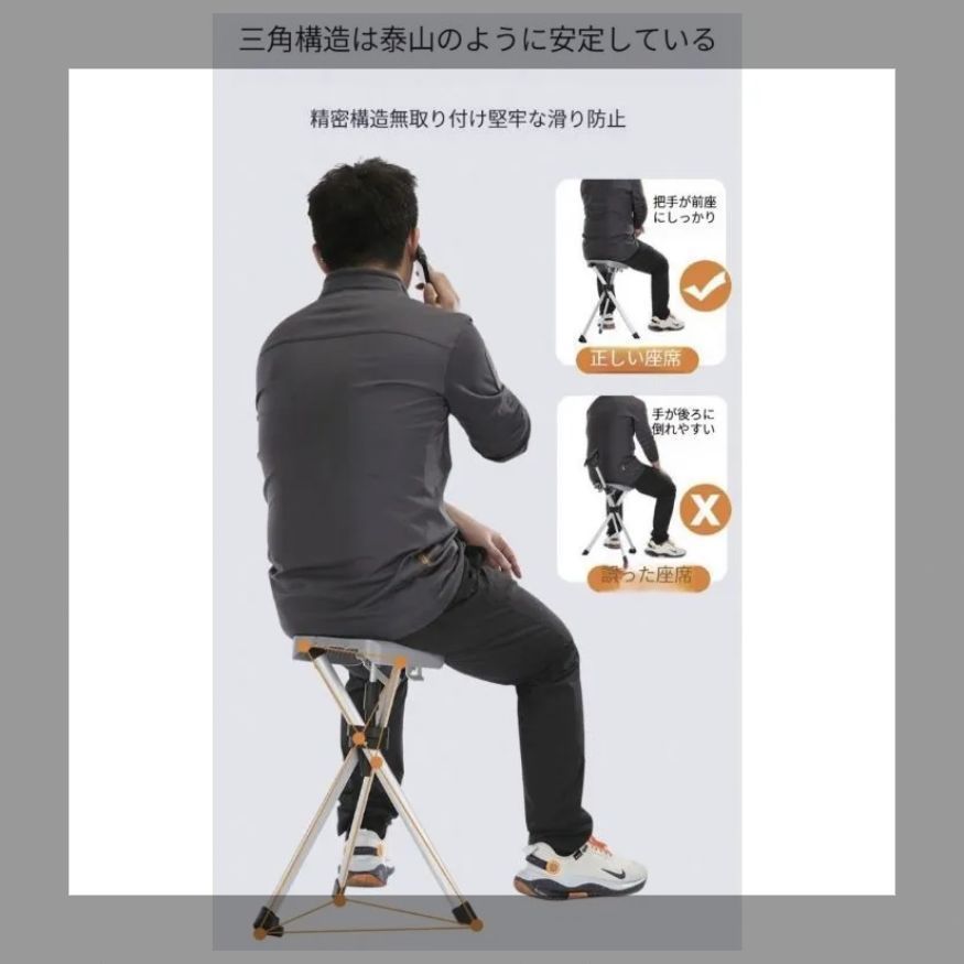 送料無料 老人用多機能杖椅子軽量緩衝登山滑り止めトレッキング手杖腰掛け折り畳み転倒防止