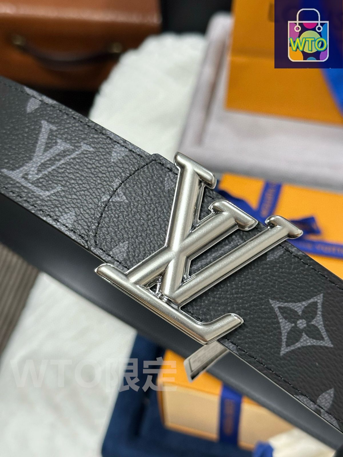 今日特価】Louis Vuitton モノグラムブラックベルト M8846