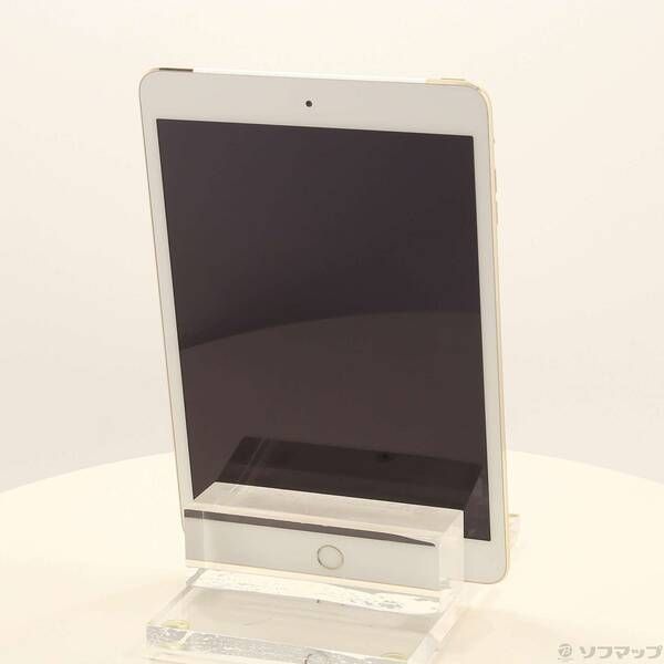 中古品〕 iPad mini 3 64GB ゴールド MGYN2J／A au【262