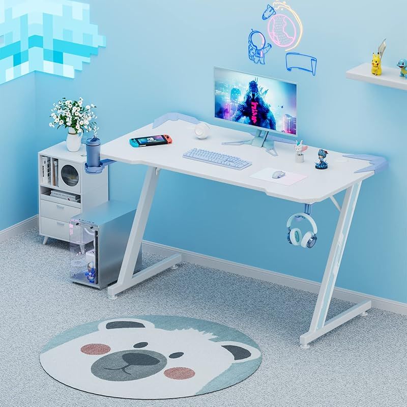 Victone ゲーミングデスク「メーカー2年」幅112cm*奥行60cm*高さ74.4cm Victone ゲーミングデスク「メーカー2年」幅112cm*奥行60cm*高さ74.4cm