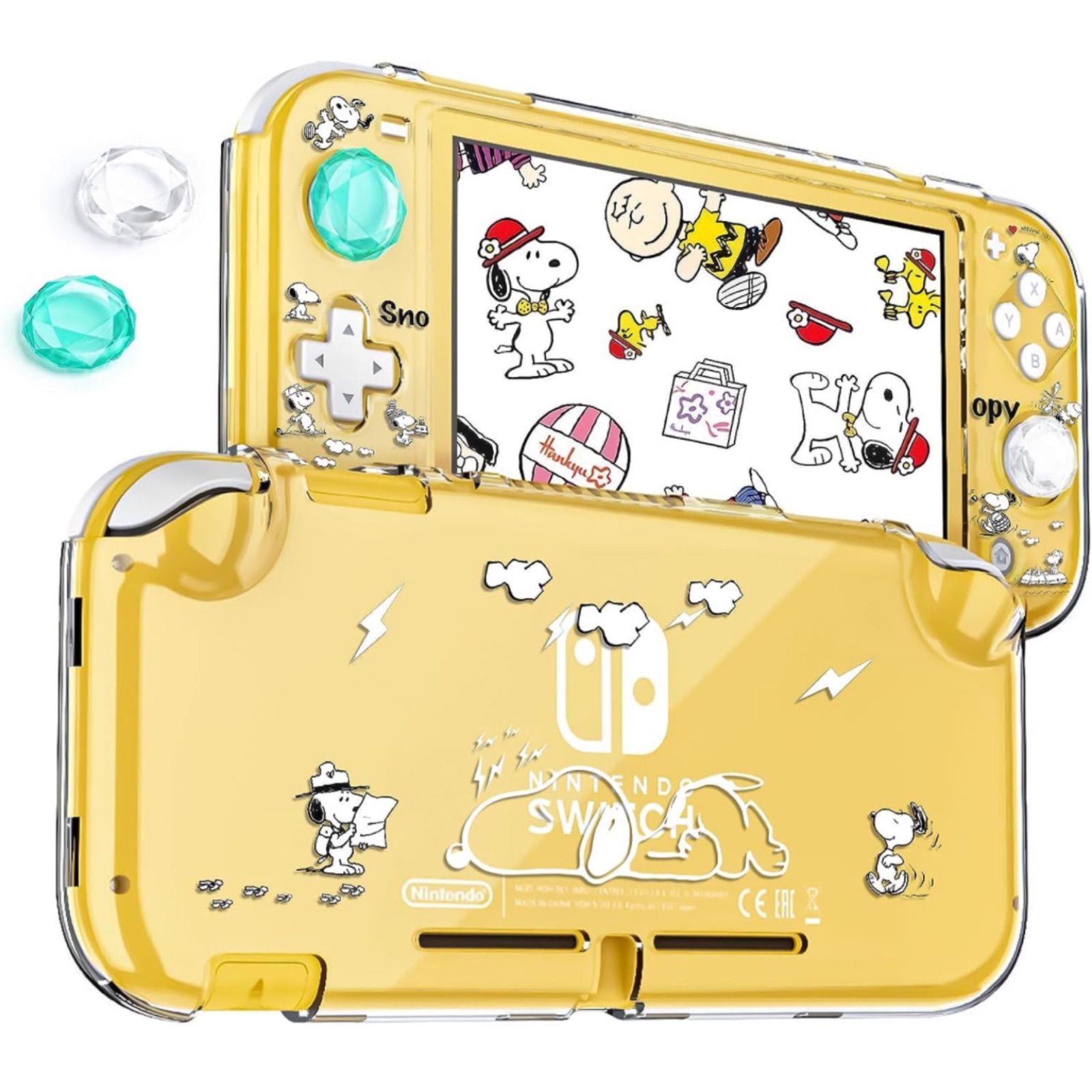 スヌーピー Switch Lite 用 ケース スイッチライト カバー クリア