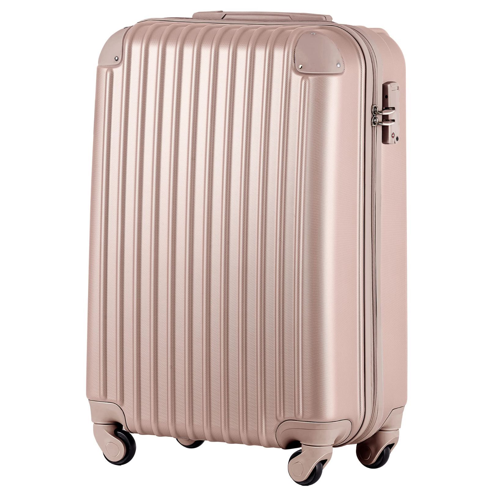 数量 1 3日 suitcase 2日 小型 TSAロック搭載 T8088 キャリーバッグ おしゃれ トラベルハウス目玉 かわいい Sサイズ 軽量 静音 機内持ち込み キャリーケース シャンペンゴールド スーツケース BTM