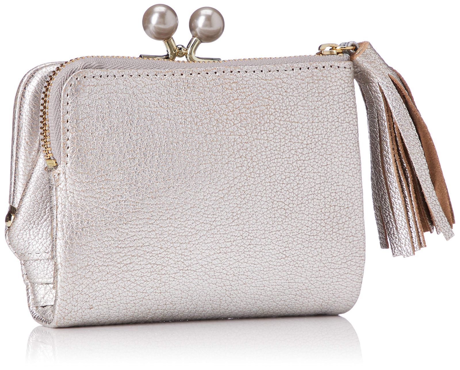 ペルケ アクリル玉がま口2つ折り財布 08-06-03160