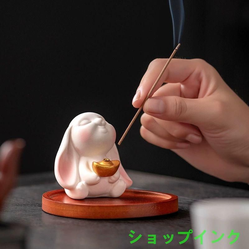 陶磁器 鹿香炉 皿香炉 香炉 香道具 装飾品 工芸品 美術品 置物 Amazon｜狻猊陶磁器皿香炉工芸品の薫製置物逆流香薫炉の創意家の