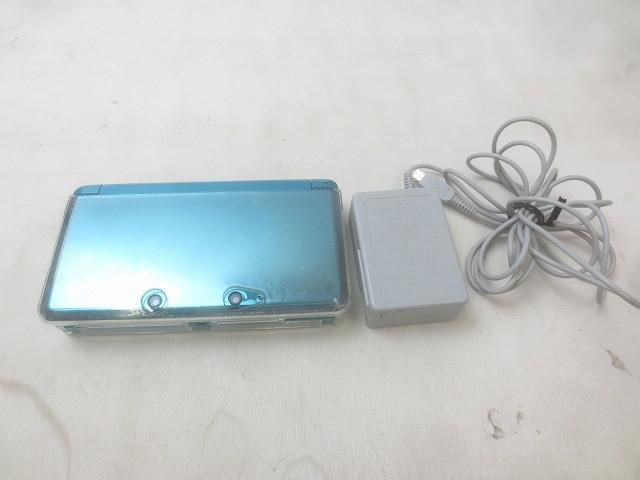 ゲーム ニンテンドー3DS 本体 CTR-001アクアブルー 動作品 充電器付き