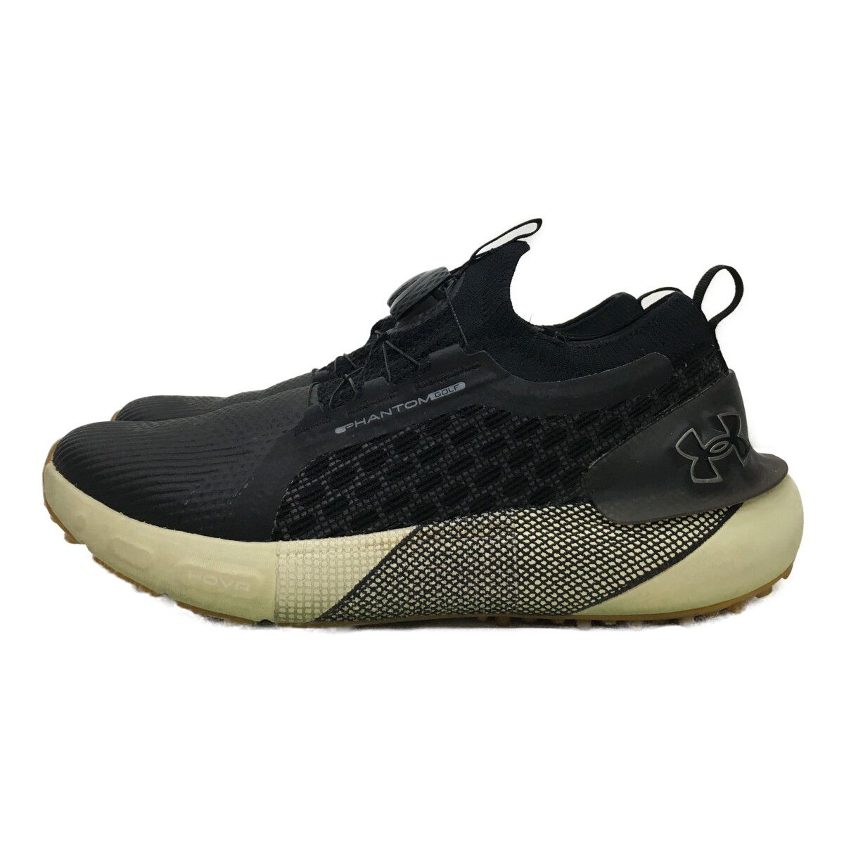 予約受付中中古 アンダーアーマー UNDER ARMOUR ゴルフシューズ  26.5cm ブラック UAファントム ボア スパイクレス [3027380] 洗濯機OK