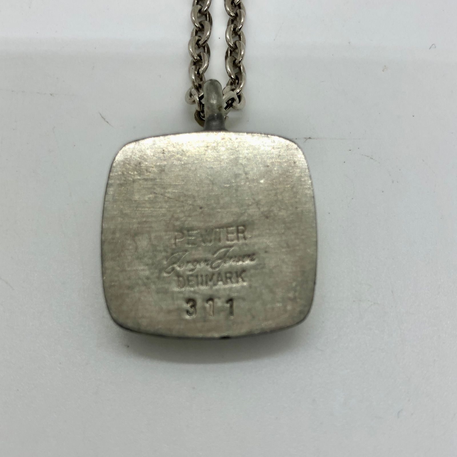 ヨルゲン·ジェンセン ピューター（錫）ネコ ペンダント ヴィンテージ デンマーク ヨルゲン·ジェンセン ピューター（錫）ネコ ペンダント