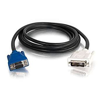 C2G 2m DVI Male to HD15 VGA Female Video Extension Cable (6.6ft) - VGA extension cable - DVI-A (M) to HD-15 (F) - 6.6 ft - black