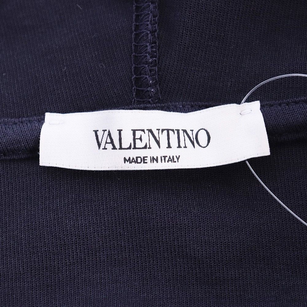 VALENTINO グラフィックプリントパーカー Sサイズ ネイビー