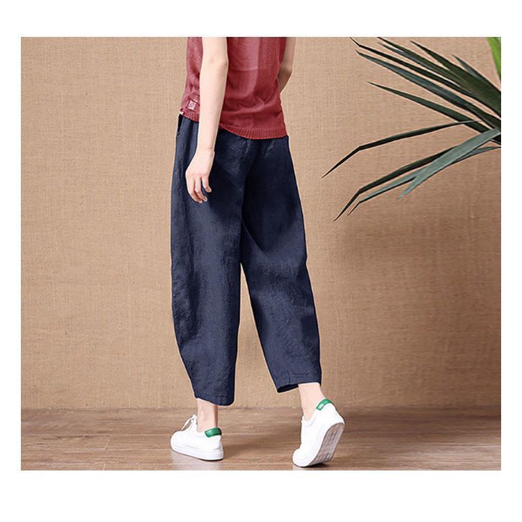 リネンパンツ サルエル リネン ワイドパンツ レディース