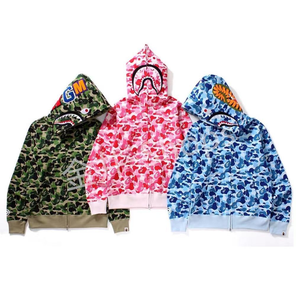 新品 A BATHING APE エイプ シャーク パーカー 3カラー選択