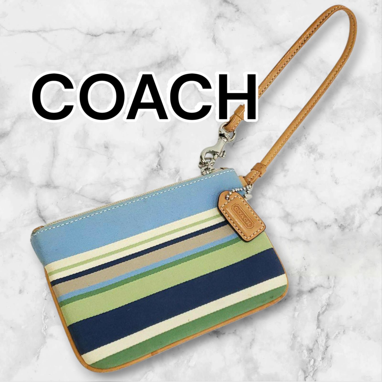 coach ミニポーチ　デミポーチ　アクセサリーポーチ 中古【COACH】コーチ アクセサリーケース ミニポーチ - メルカリ