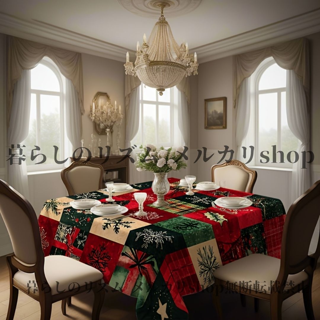 クリスマステーブルクロス フェスティバル クリスマス プレート テーブルクロス スノーフレーク クリスマス ツリー 3 サイズ 機械織り ポリエステルクリスマスパーティー ホームデコレーション クリスマステーブルクロス 屋内屋外デコレーション SKLAD-KIRPICHA_RU