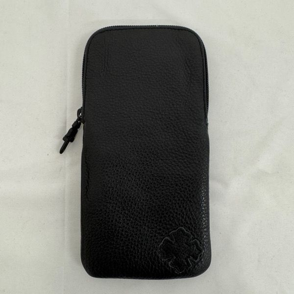 CHROME HEARTS|クロムハーツ レザー眼鏡ケース CHプラス|総柄メガネ拭き付き