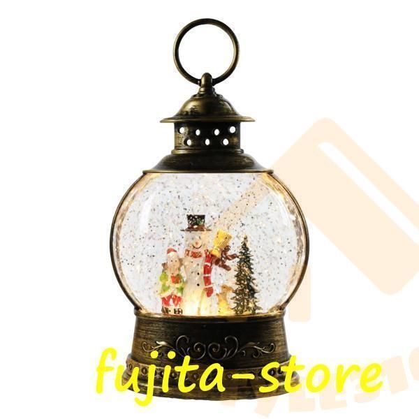 クリスマススノードームランタンオルゴールおもちゃ卓上フェスティバル雪だるま