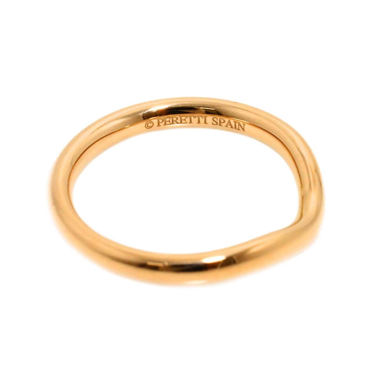 ティファニー TIFFANY&Co. カーブド バンド 7.5号 リング K18 PG