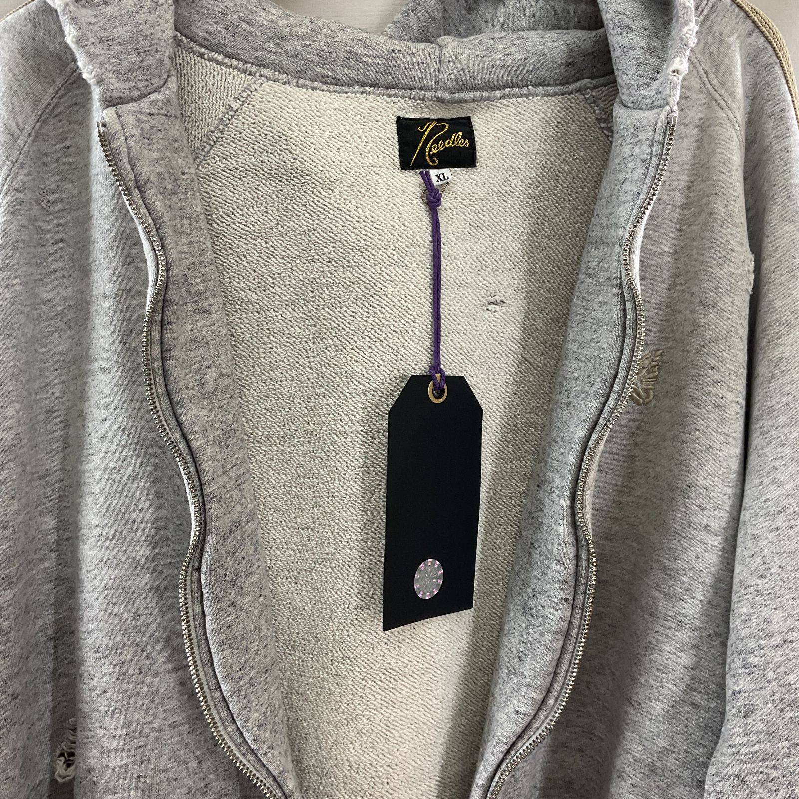 Needles ZIPPED TRACK HOODY EXCLUSIVE GRY ニードルス ジップ