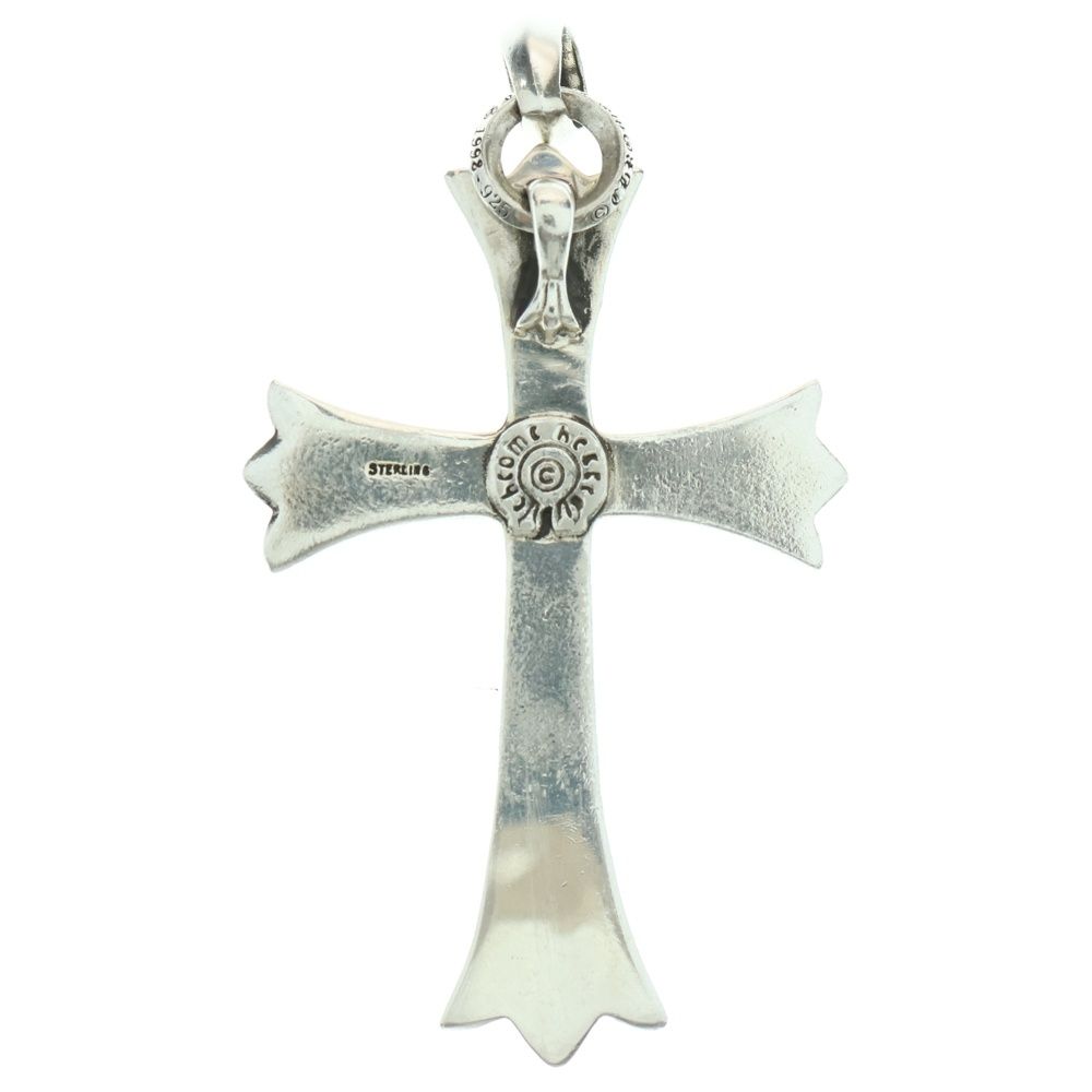 CHROME HEARTS クロムハーツ LG W BALE ラージCHクロス Wベイル ネックレストップ シルバー BCA 393