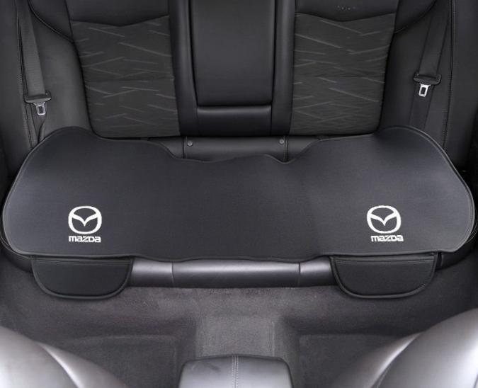 新品！マツダ Mazda ロゴ入り 車用 シートカバー シートクッション カーシートカバー 座布団滑り止め 前座席用2枚+後部座席用1枚 ブラック MPV LY3P CX-8/5/3