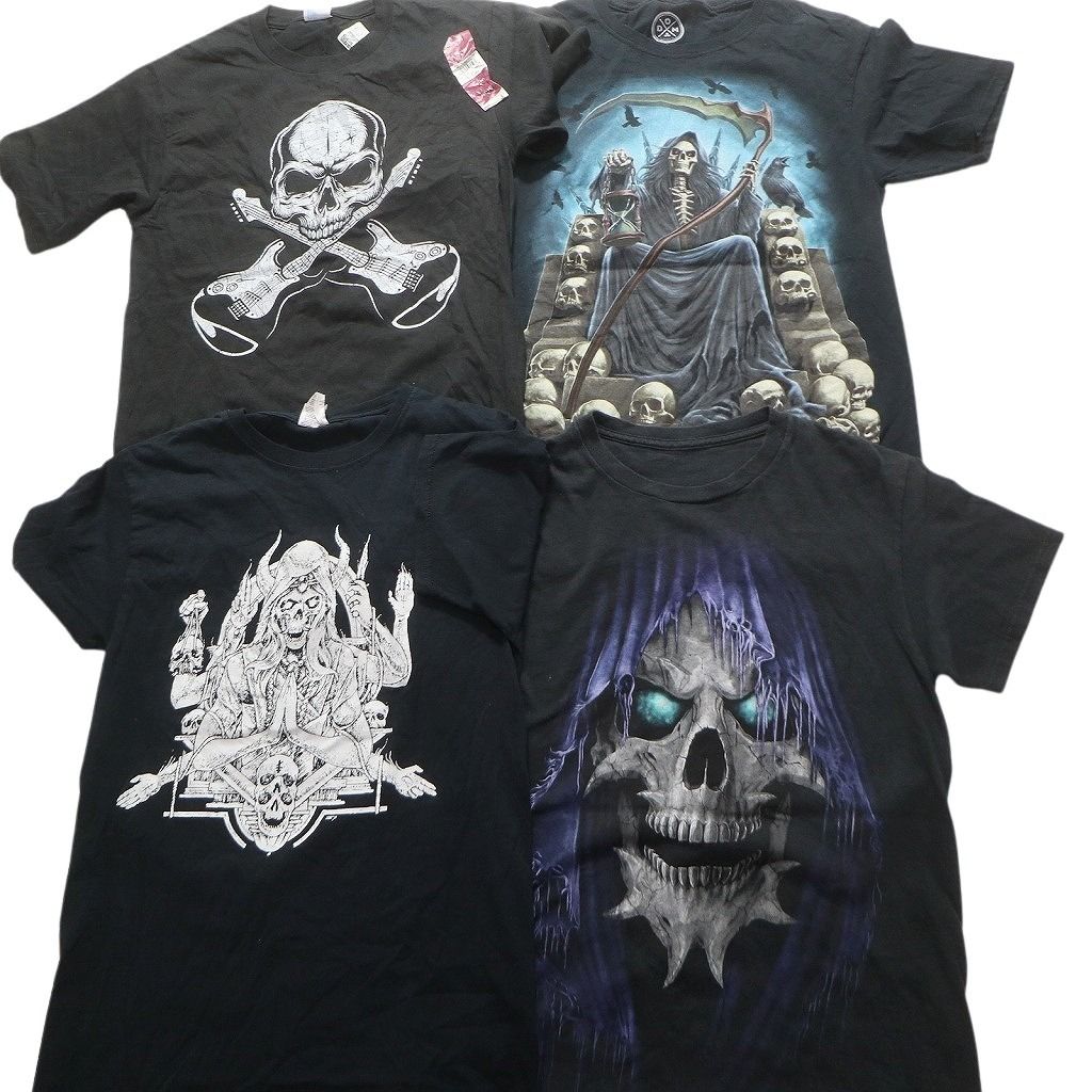 MPM73 US古着 ドクロ スカル 半袖 Tシャツ まとめ売り 20枚 MPM73 US古着 ドクロ スカル 半袖 Tシャツ まとめ売り 20枚